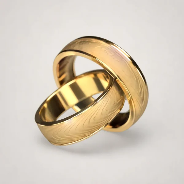 Desert Serenity Wedding Rings